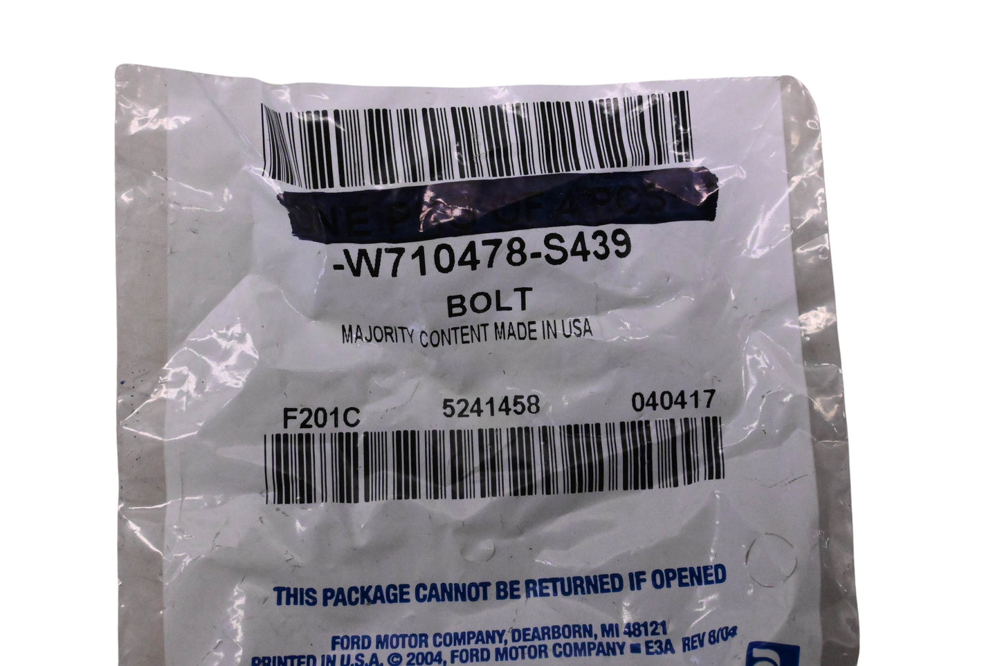 New OEM Ford W710478-S439 Grille Bumper Cover Bolt & Washer Assemblies Qty 2 NOS
