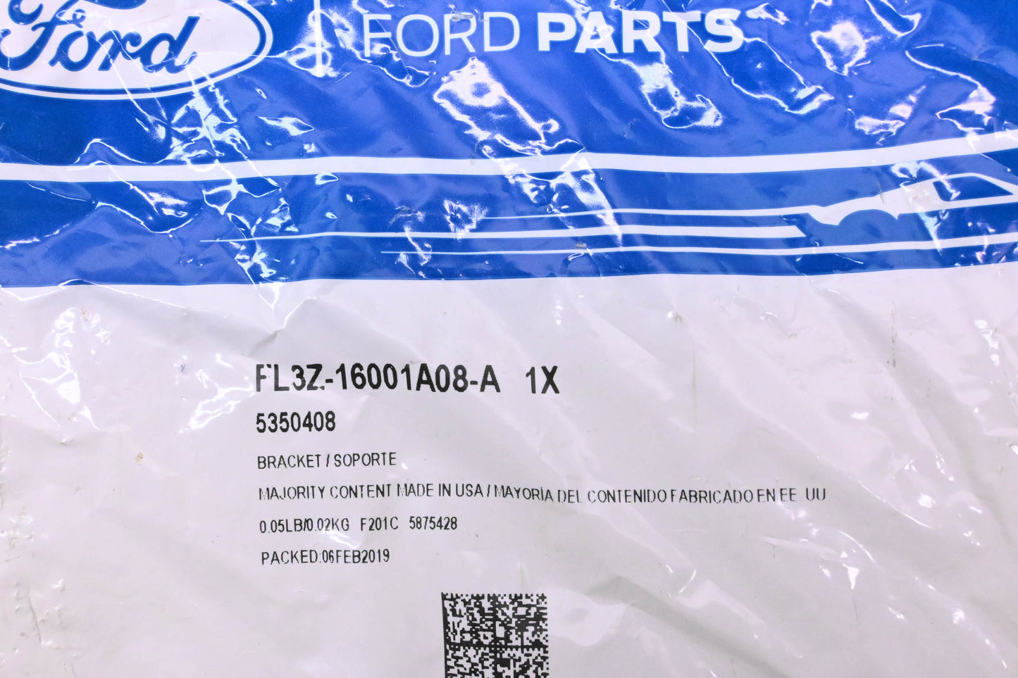 New OEM Ford FL3Z-16001A08-A, 5350408 Under Cover Bracket NOS