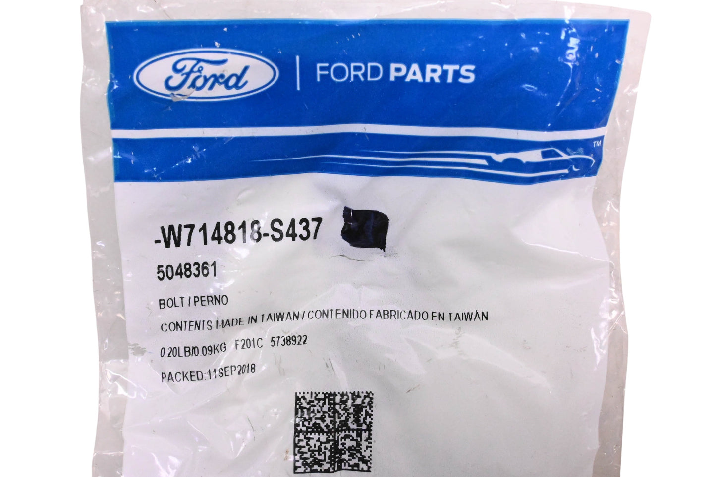 New OEM Ford W714818-S437, 5048361 Bolt & Washer Assembly NOS
