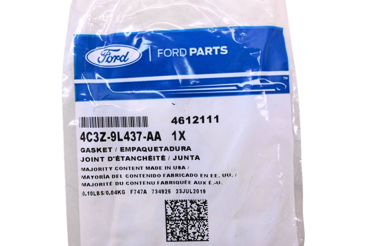 New OEM Ford 4C3Z-9L437-AA, 4612111 Fuel Injection Throttle Body Mounting Gasket NOS