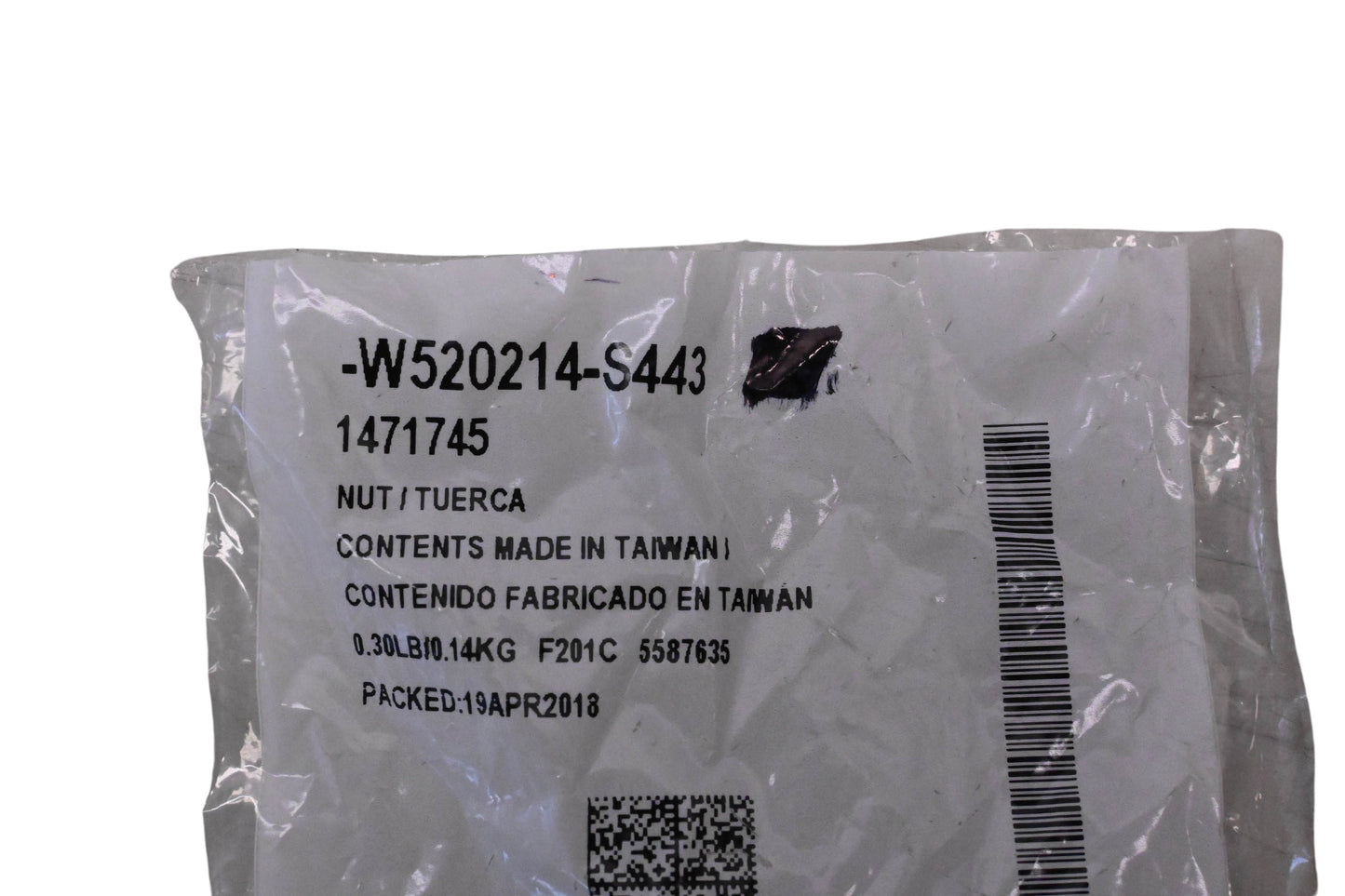 New OEM Ford W520214-S443, 1471745 Lower Control Arm Nuts Qty 3 NOS