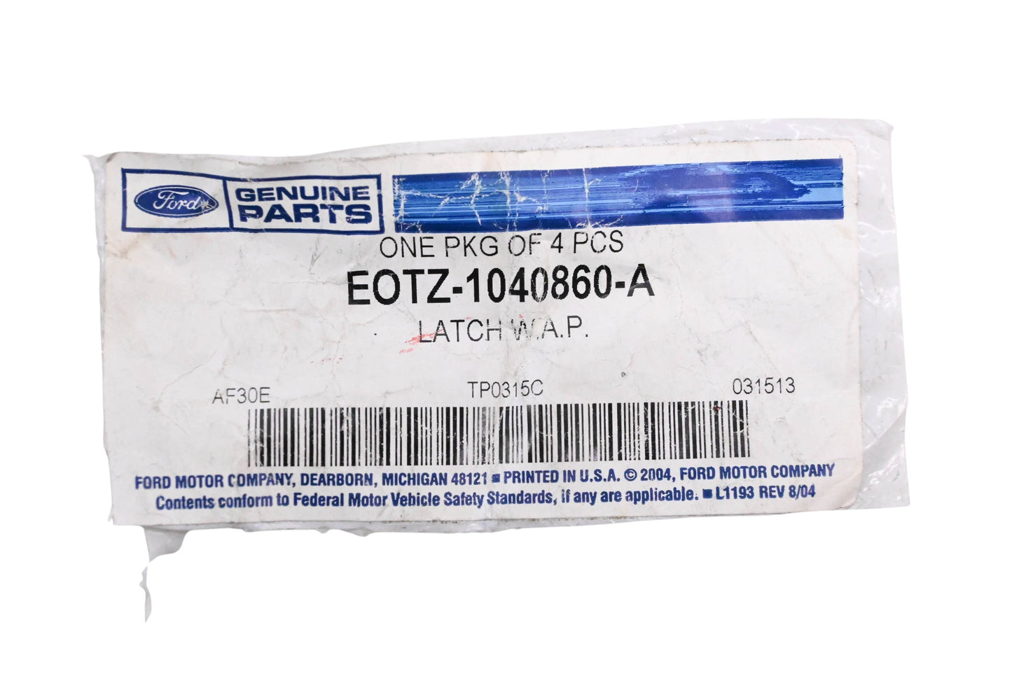 New OEM Ford EOTZ-1040860-A Window Glass Latch Hardware Kit NOS