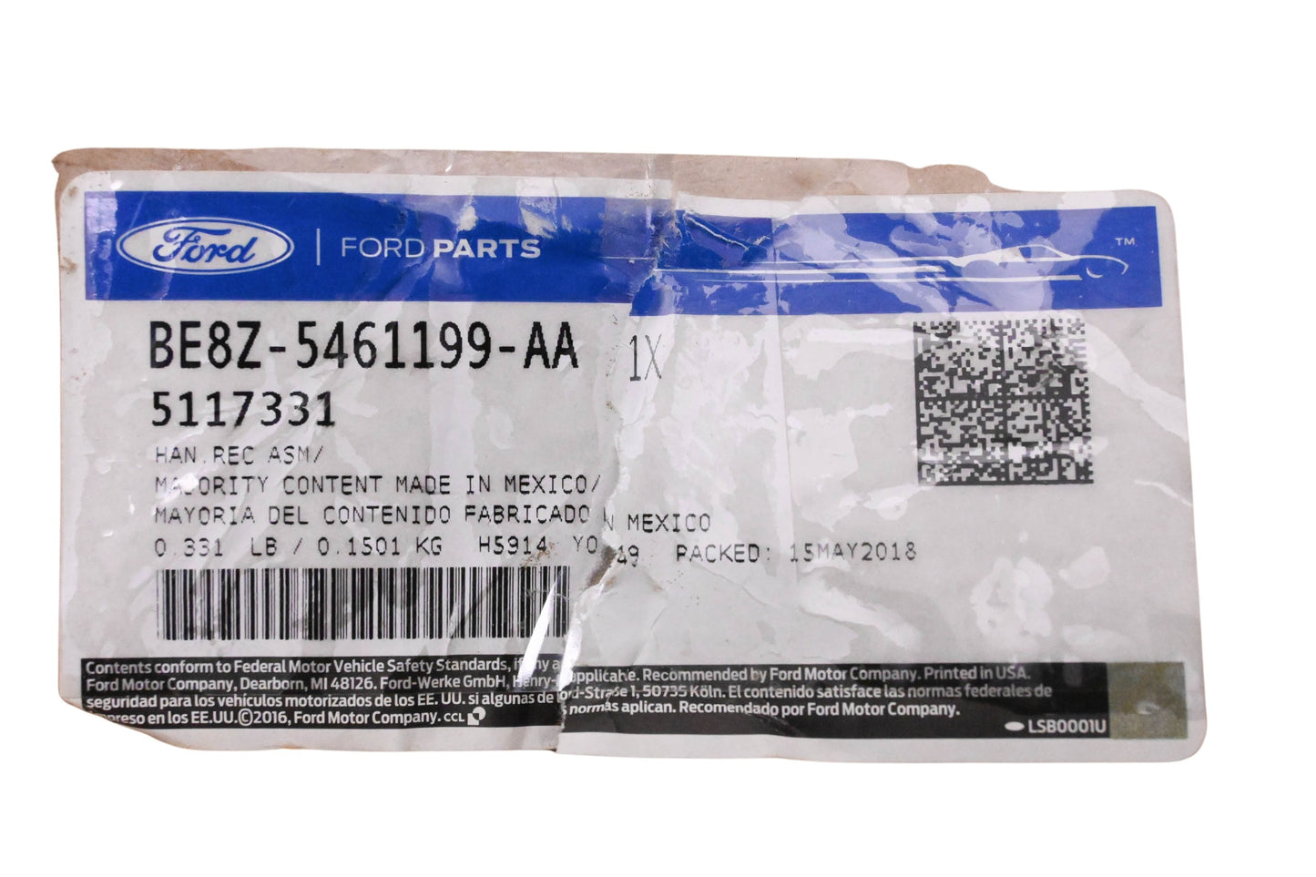 New OEM Ford BE8Z-5461199-AA, 5117331 Left Side Front Seat Adjuster Assembly NOS