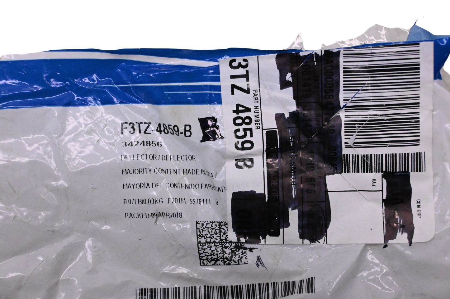New OEM Ford F3TZ-4859-B, 3424856 Differential Drive Pinion Oil Deflector NOS