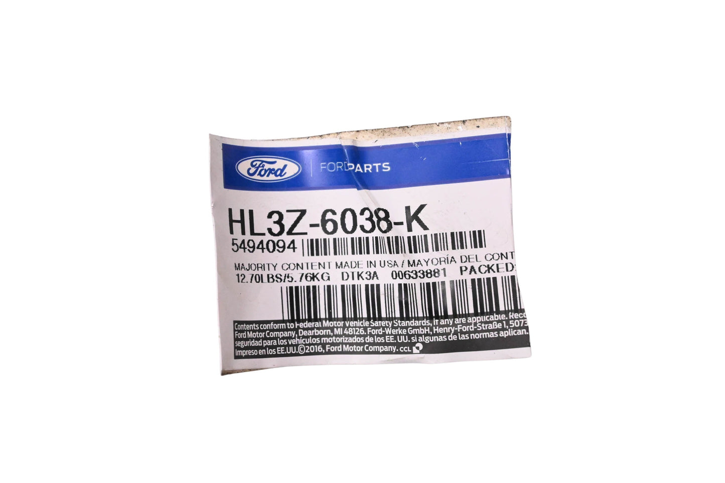 New OEM Ford HL3Z-6038-K, 5494094 Insulator Assembly NOS