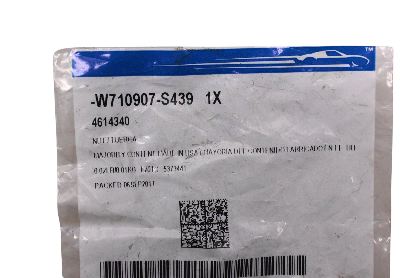 New OEM Ford W710907-S439, 4614340 Retainer Nut NOS