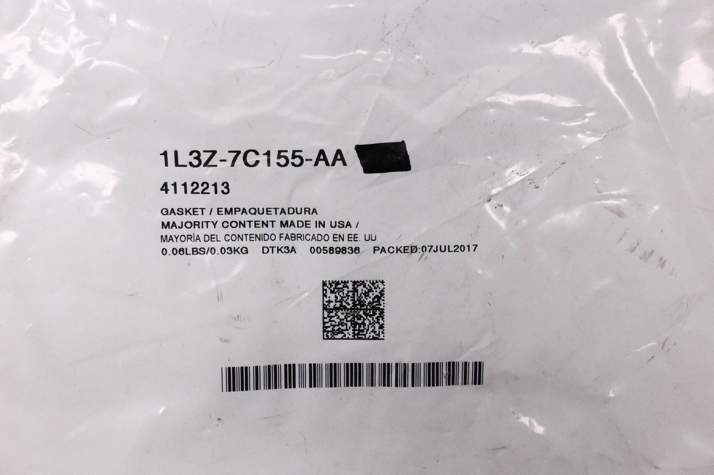 New OEM Ford 1L3Z-7C155-AA, 4112213 Transmission Valve Gasket NOS