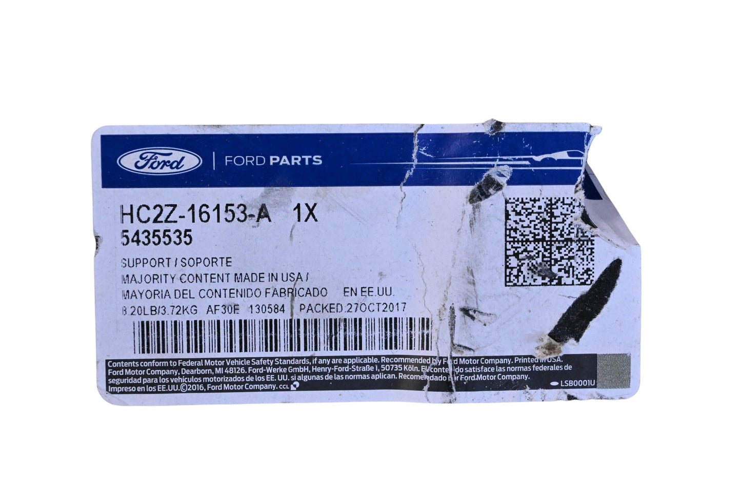 New OEM Ford HC2Z-16153-A Left Side Radiator Support NOS