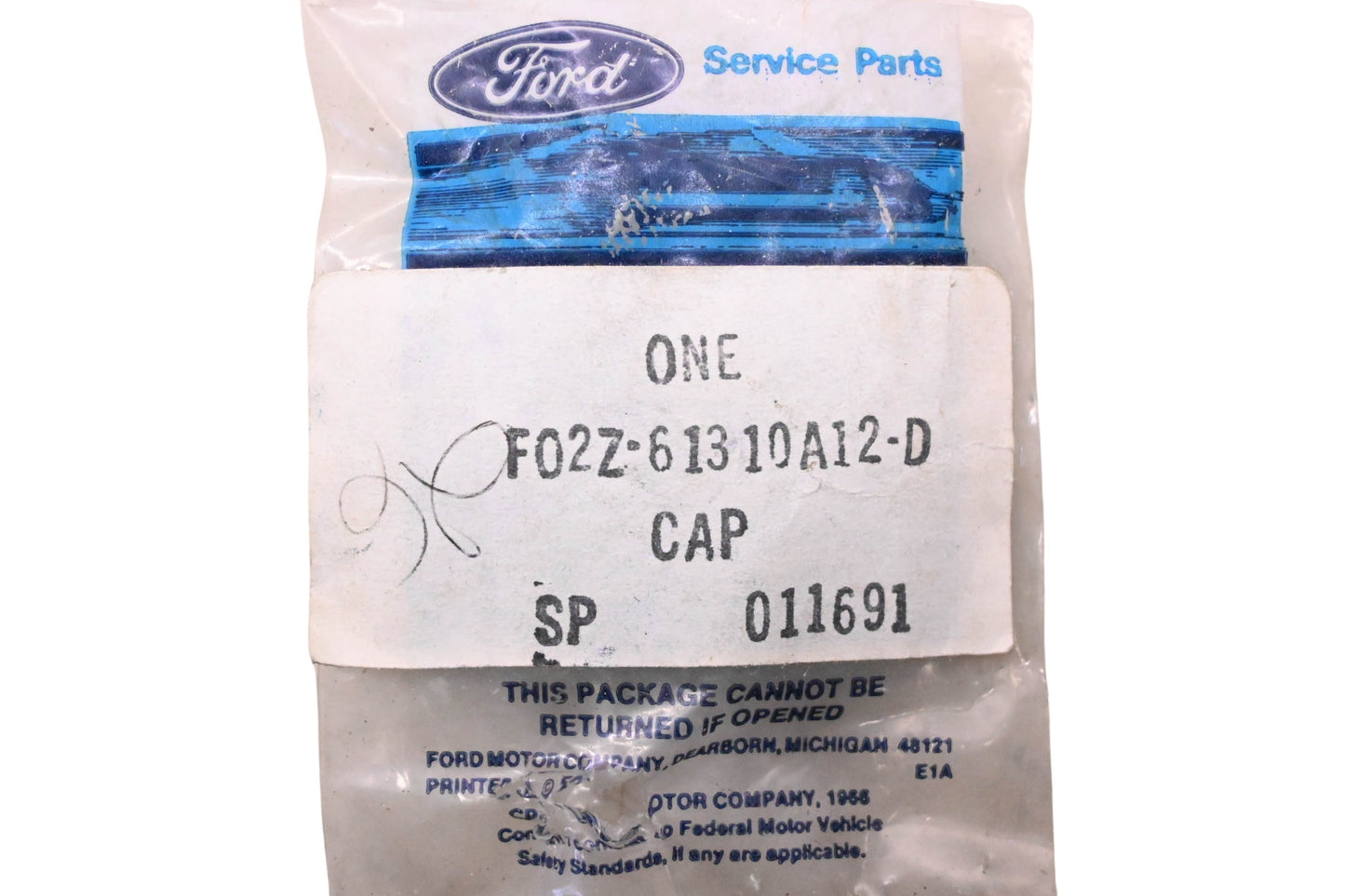 New OEM Ford F02Z-61310A12-D Hardware Cap NOS