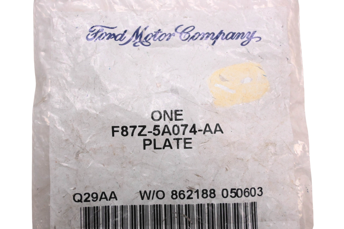 New OEM Ford F87Z-5A074-AA Plate NOS