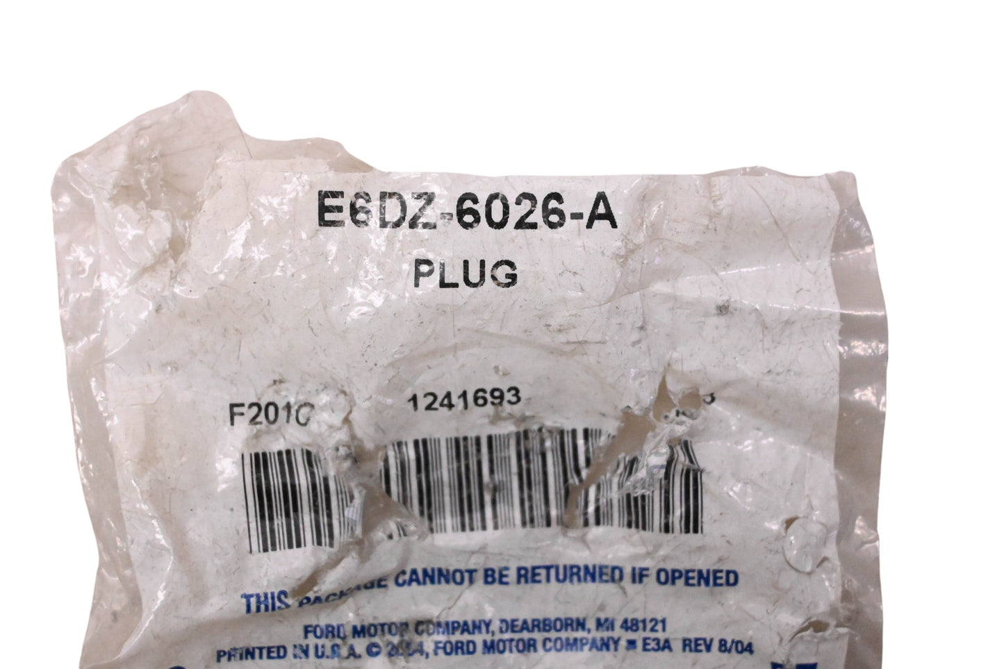 New OEM Ford E6DZ-6026-A Engine Expansion Plug NOS