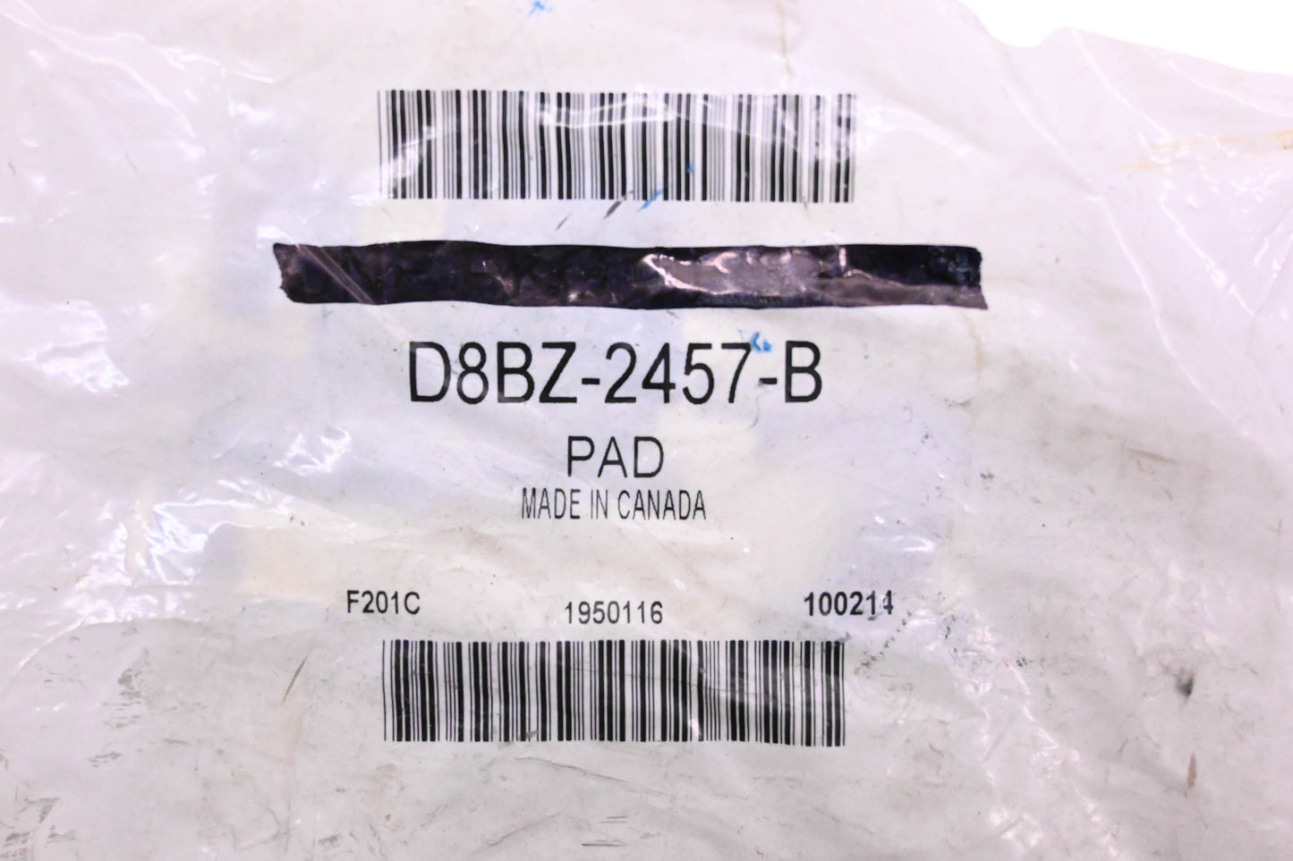 New OEM Ford D8BZ-2457-B Brake Pedal Pad NOS