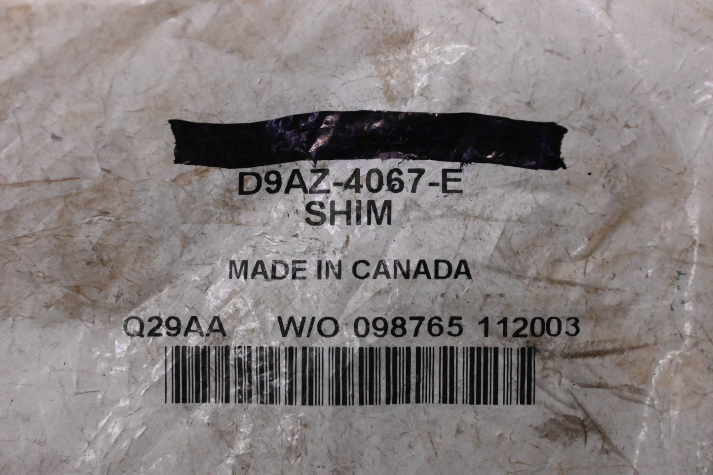 New OEM Ford D9AZ-4067-E Differential Drive Gear Bearing Shim NOS