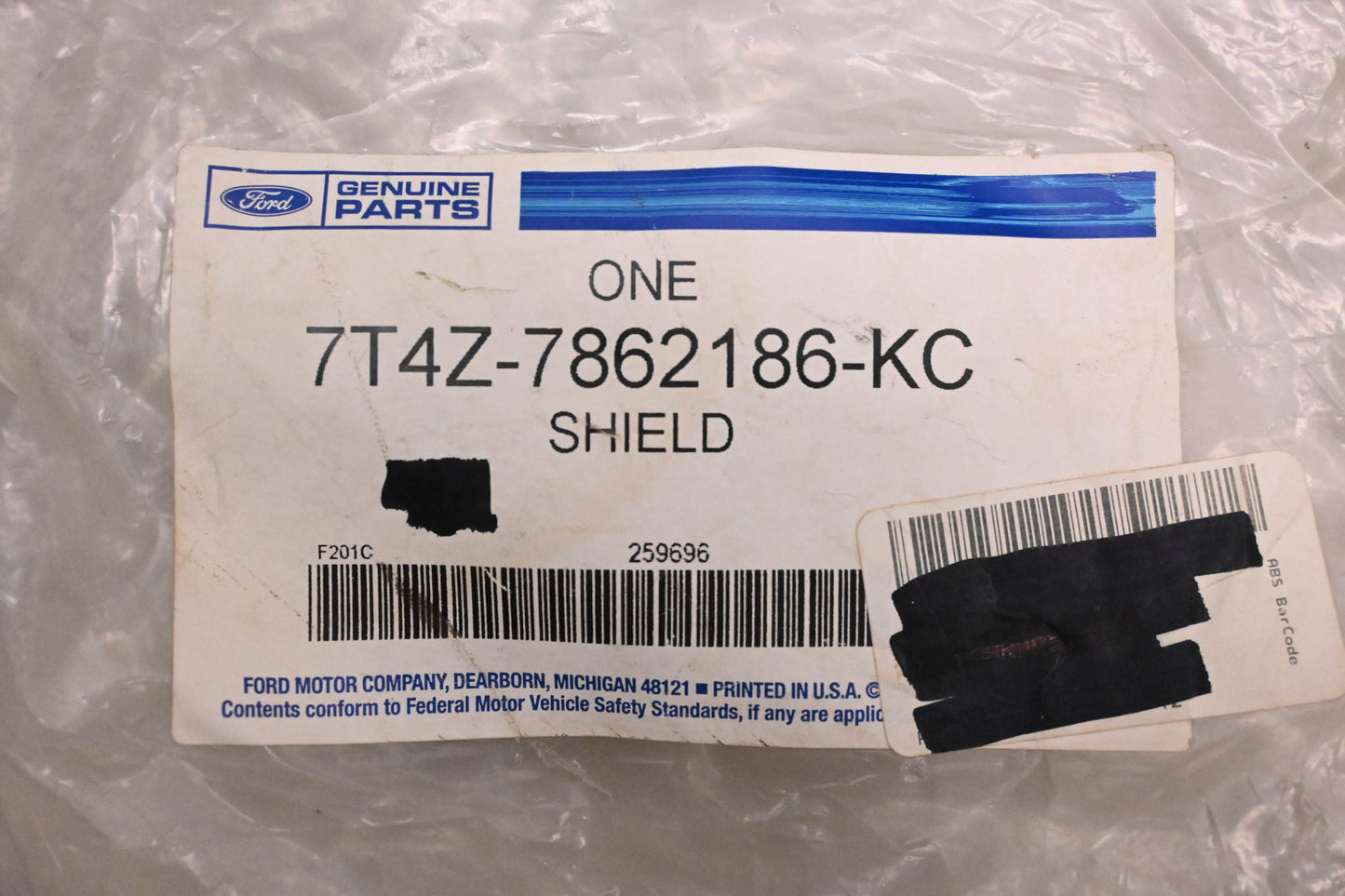 New OEM Ford 7T4Z-7862186-KC Left Side Outer Seat Hinge Cover/Shield NOS