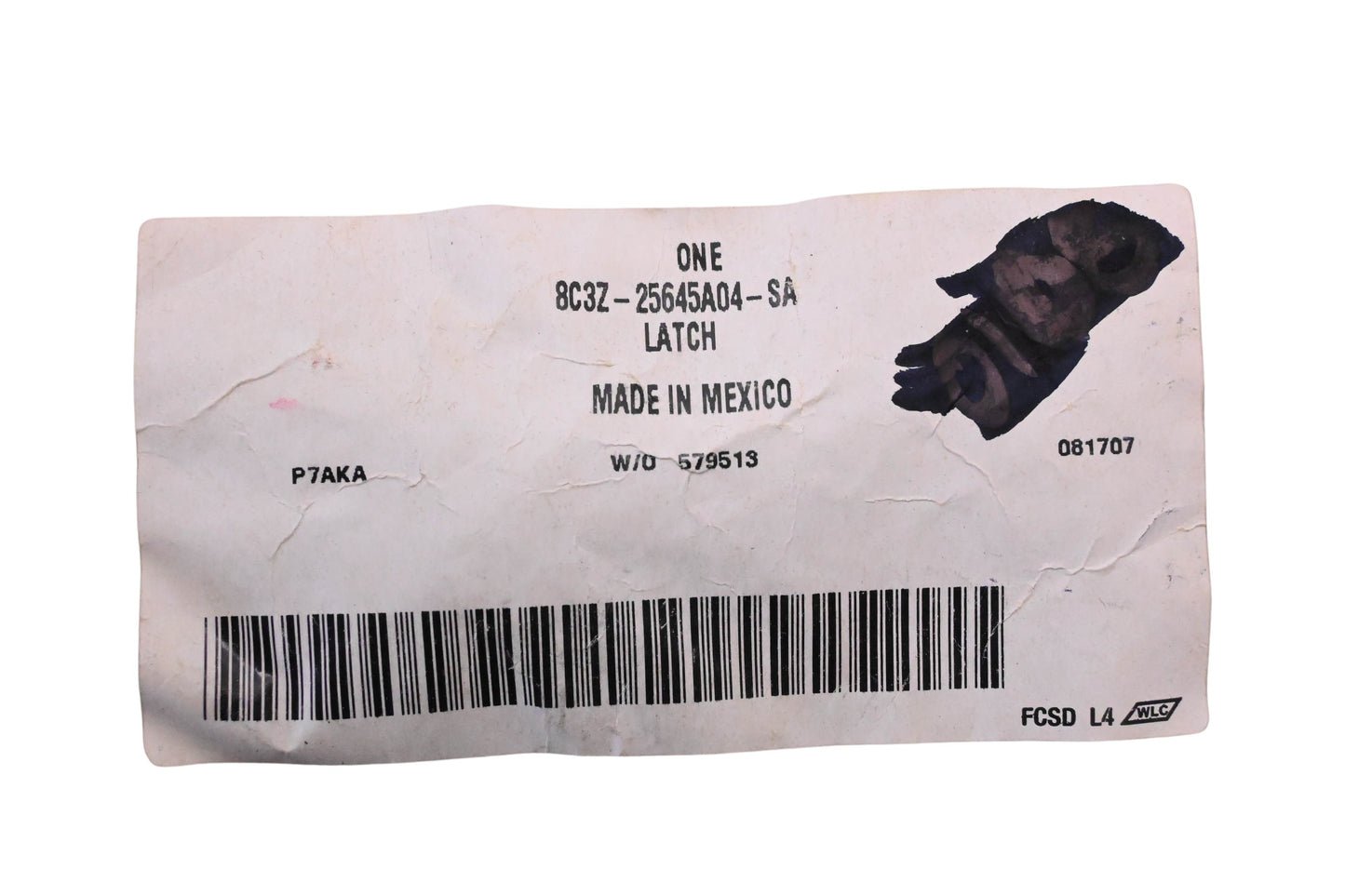 New OEM Ford 8C3Z-25645A04-SA Latch Assembly NOS