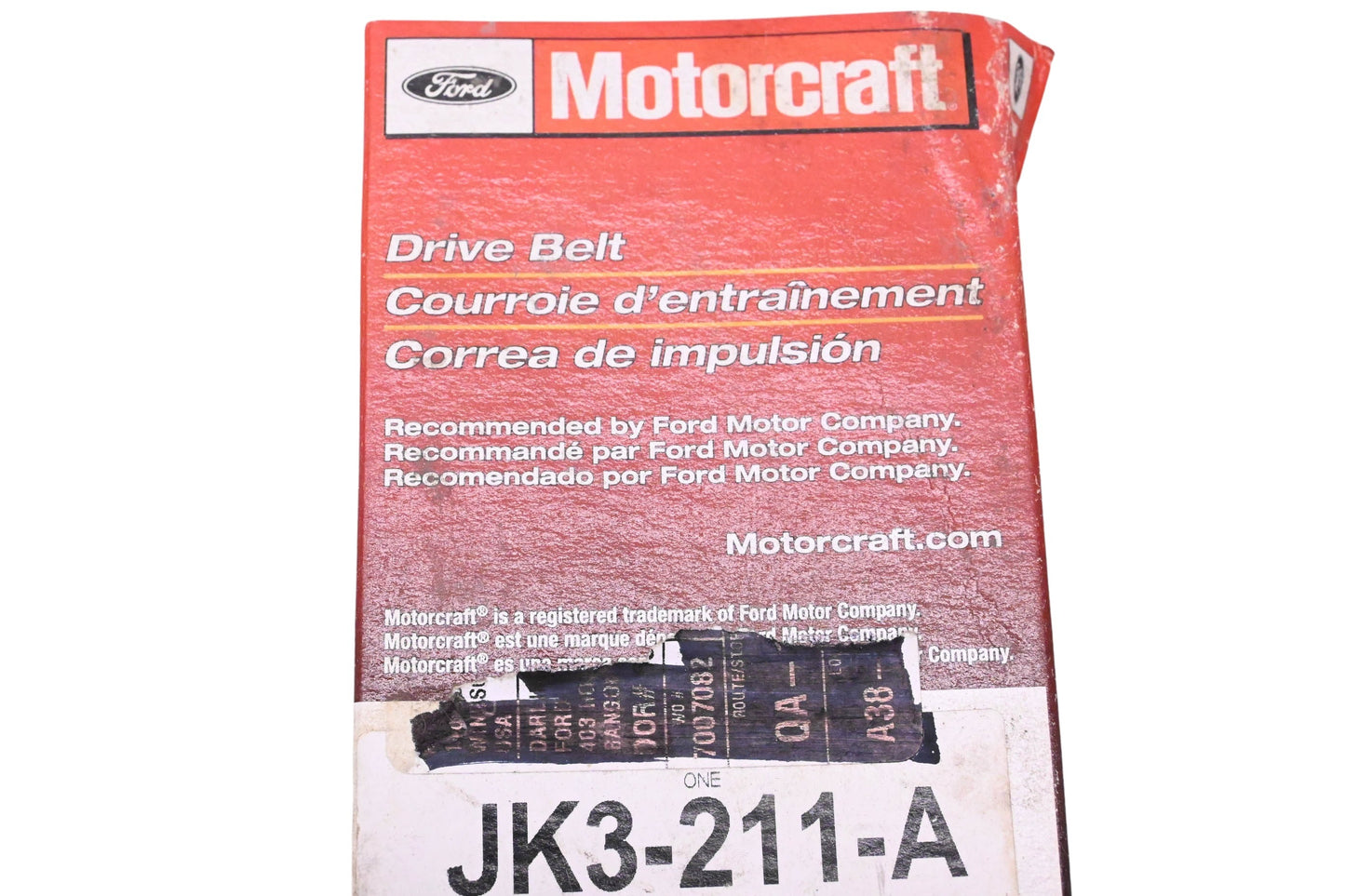 New OEM Motorcraft JK3-211-A Serpentine Belt NOS