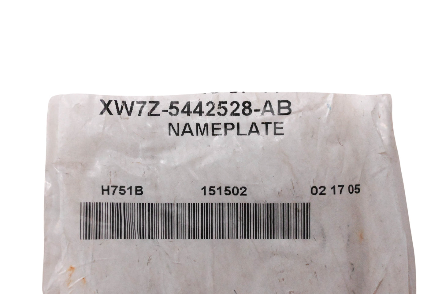 New OEM Ford XW7Z-5442528-AB Special Edition Nameplate NOS