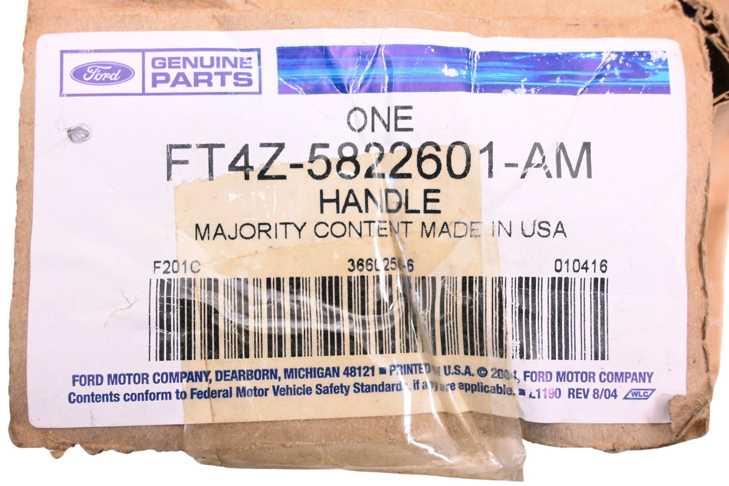 New OEM Ford FT4Z-5822601-AM Inside Handle Assembly NOS