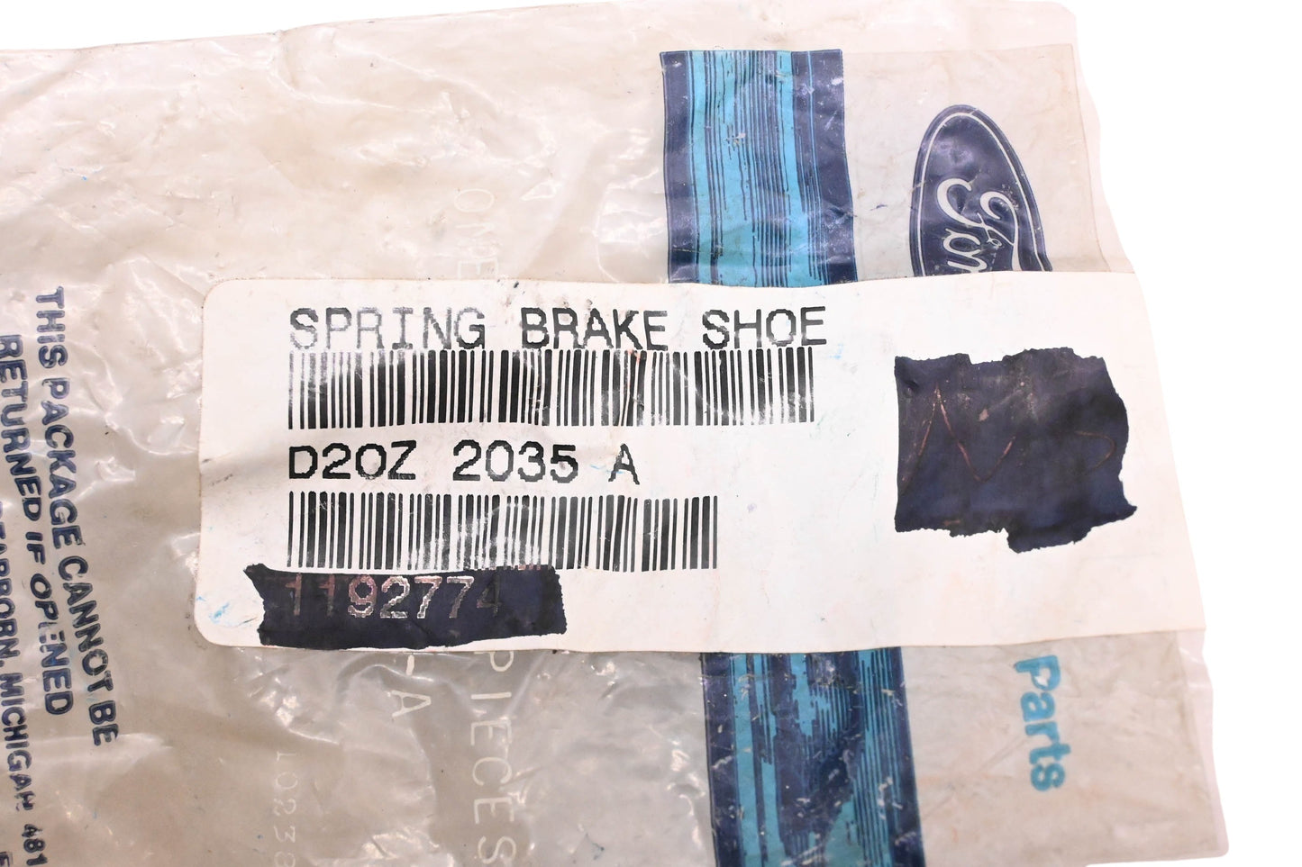 New OEM Ford D2OZ-2035-A Drum Brake Return Spring NOS