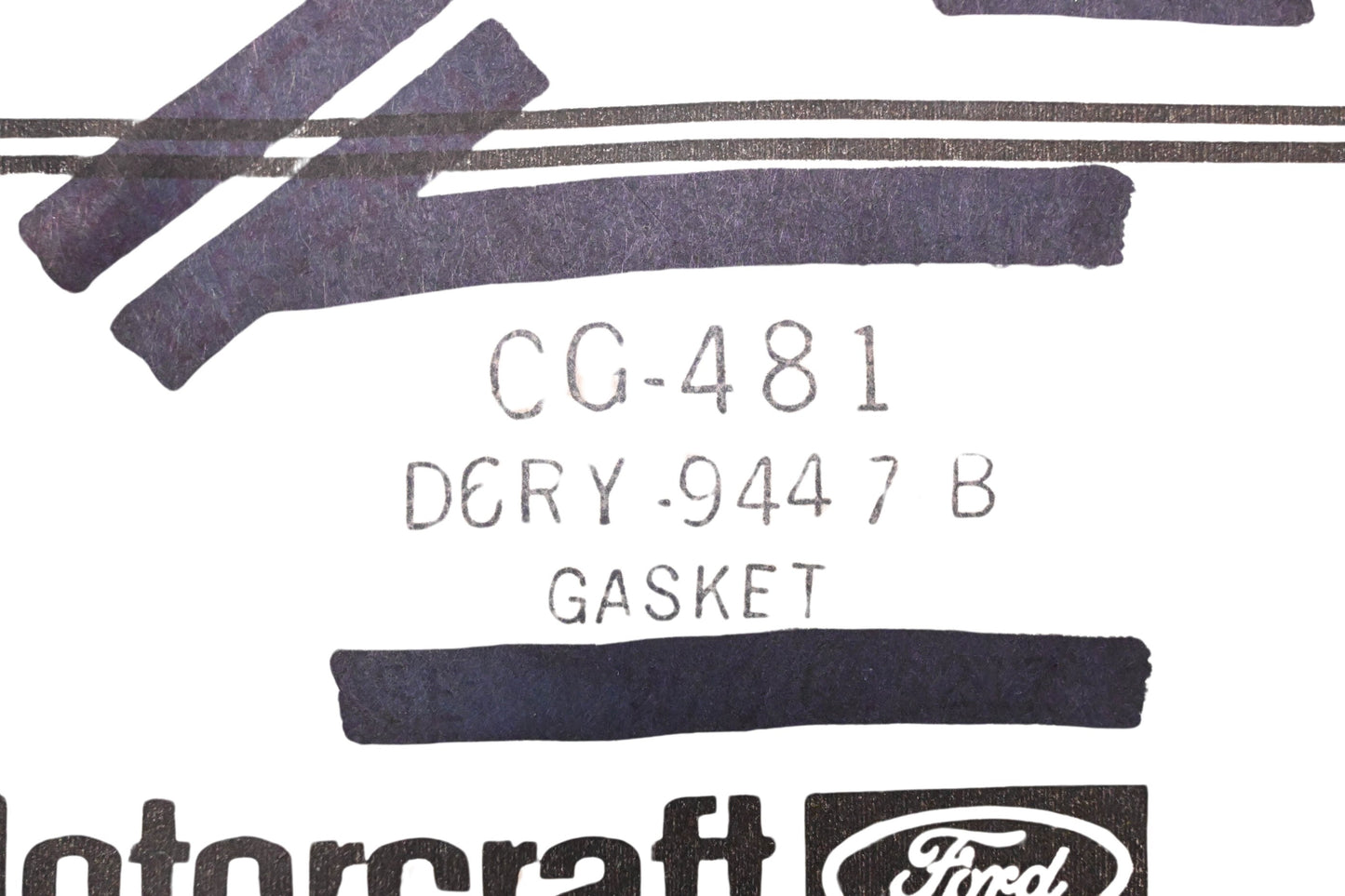 New OEM Motorcraft CG-481, D6RY-9447-B Carburetor Mounting Gasket NOS