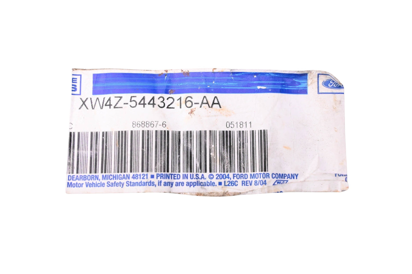 New OEM Ford XW4Z-5443216-AA Lower Reinforcement Anchor Plate NOS