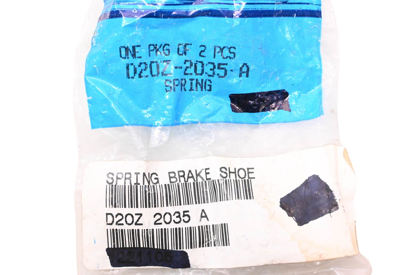 New OEM Ford D2OZ-2035-A Blue Brake Drum Return Spring Kit NOS