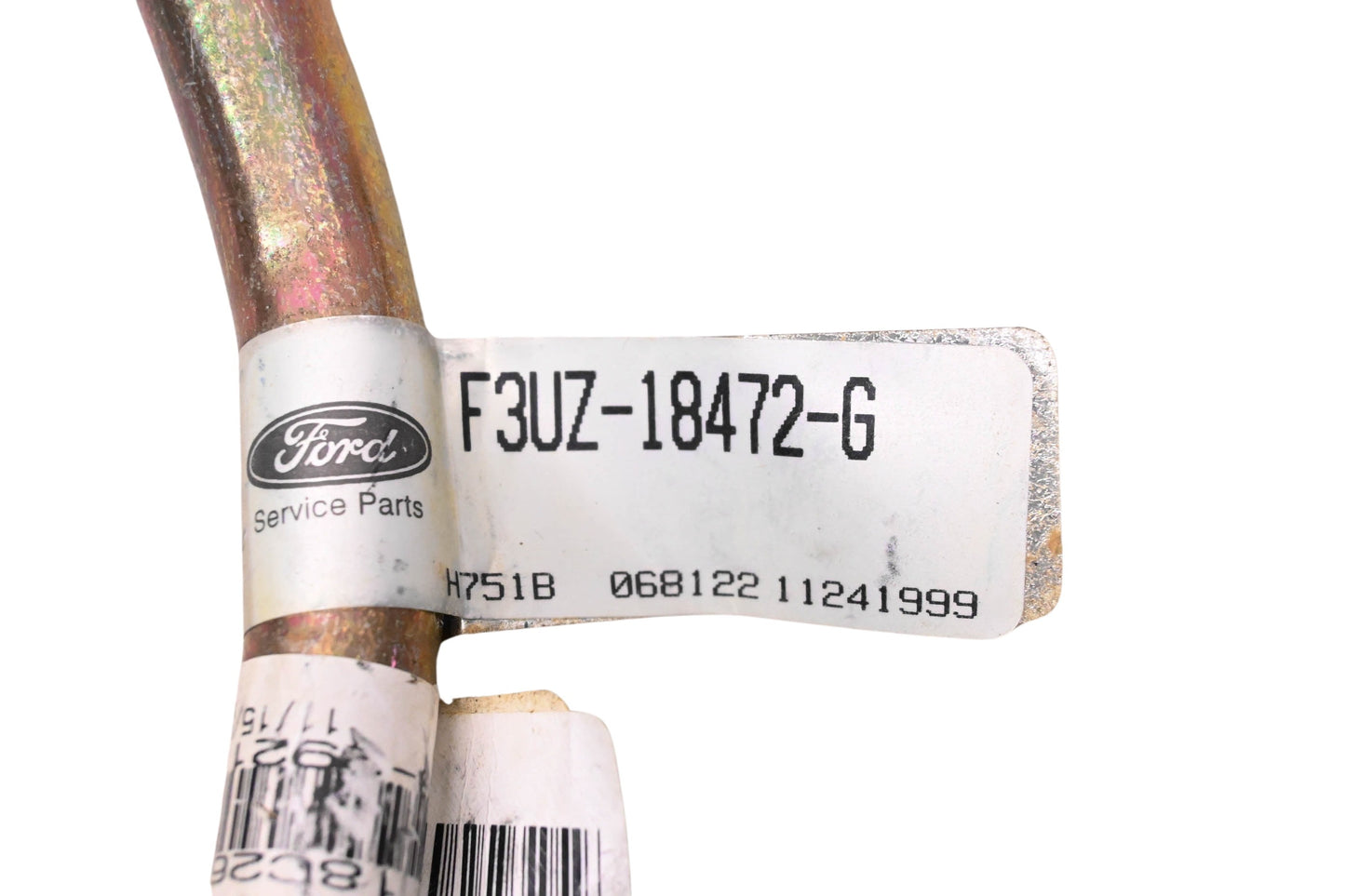 New OEM Ford F3UZ-18472-G Heater Water Hose NOS