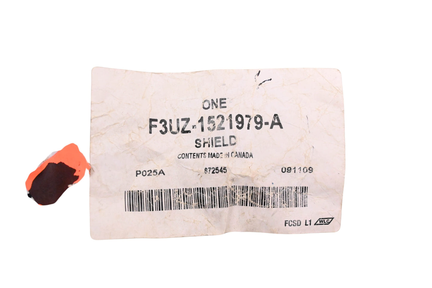 New OEM Ford F3UZ-1521979-A Front Door Latch Shield NOS