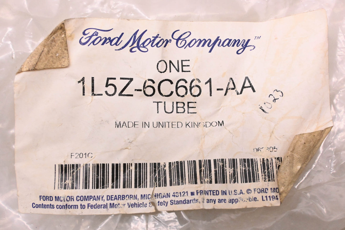 New OEM Ford 1L5Z-6C661-AA Tube & Hose Assembly NOS