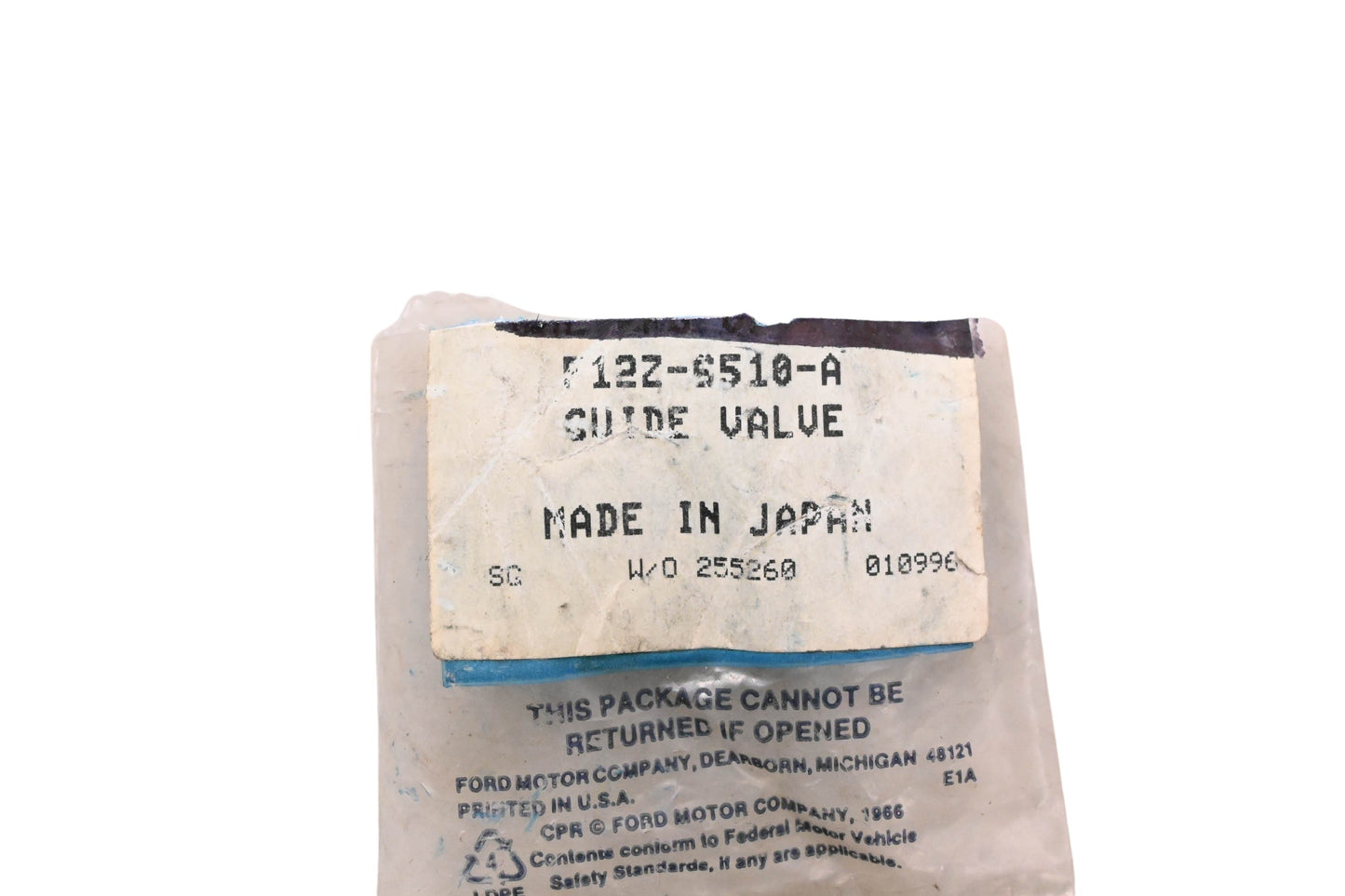 New OEM Ford F12Z-9510-A Valve Guide NOS