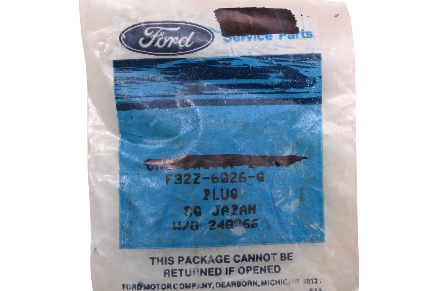 New OEM Ford F32Z-6026-G Engine Block Plug NOS