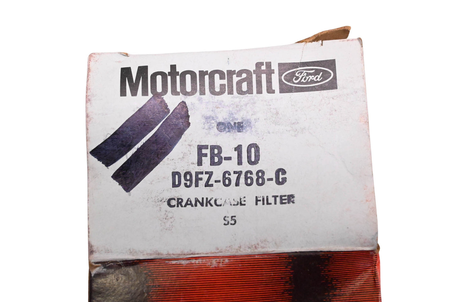 New OEM Motorcraft FB-10, D9FZ-6768-C Engine Crankcase Breather Element Filter Assembly NOS