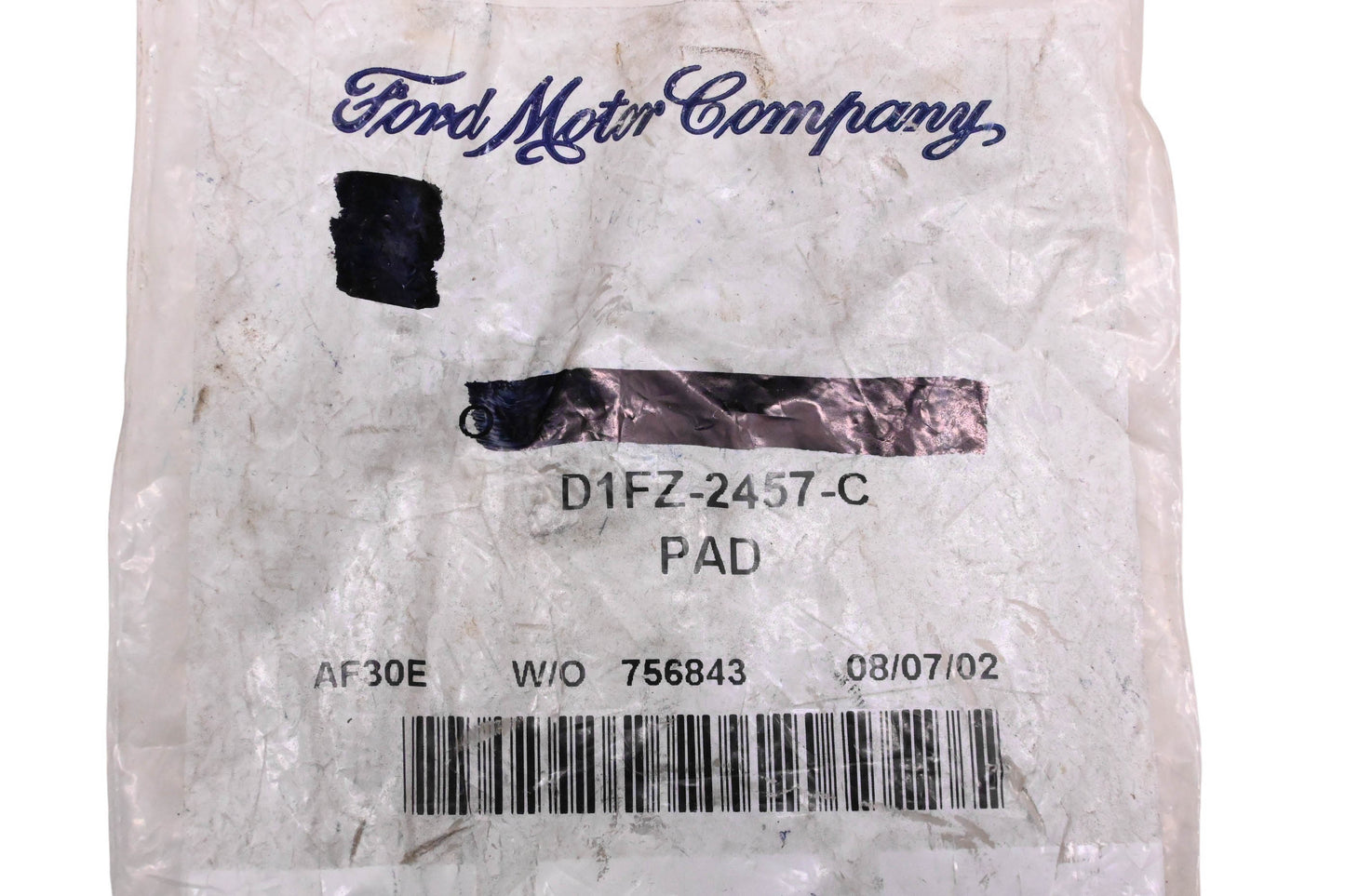 New OEM Ford D1FZ-2457-C Brake Pedal Pad NOS