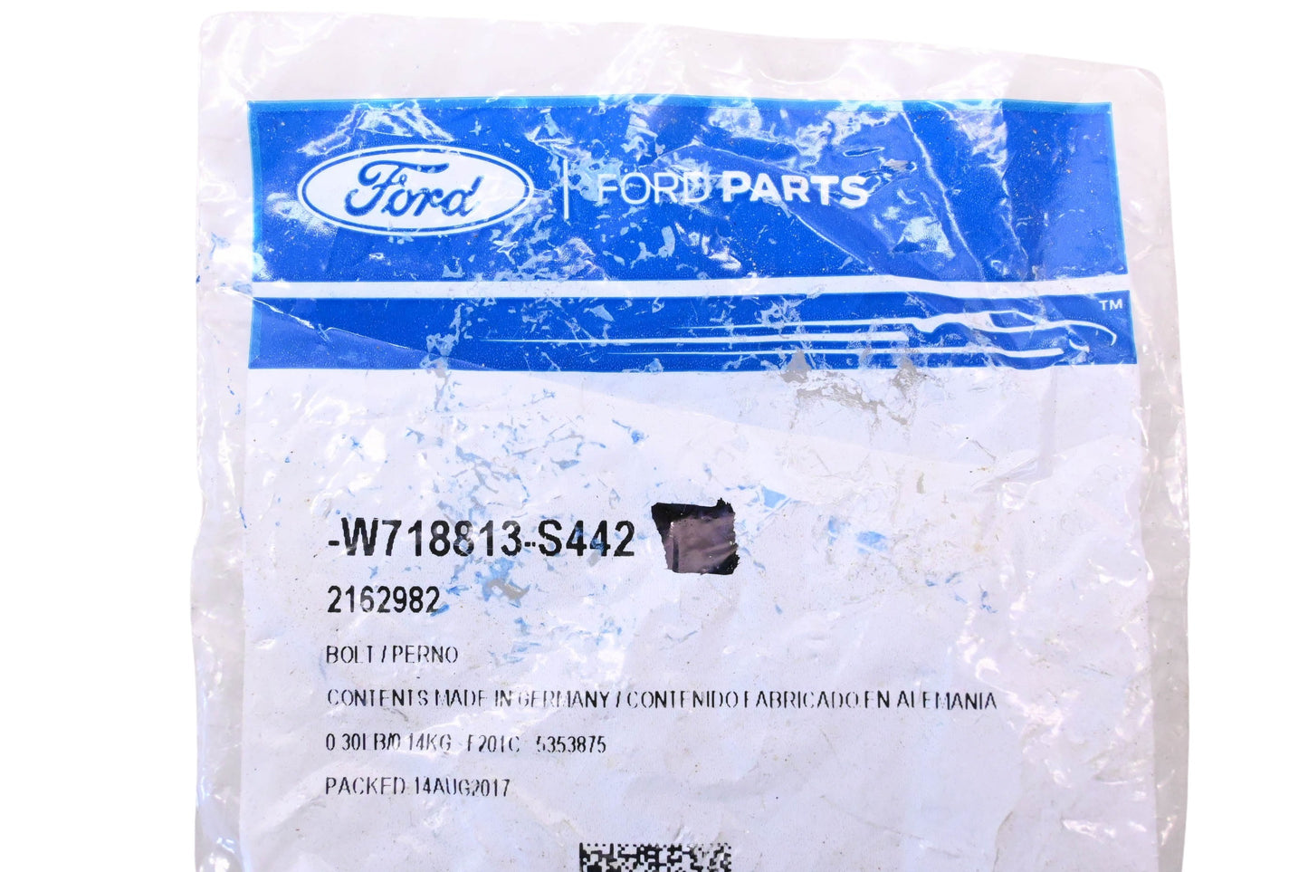 New OEM Ford W718813-S442, 2162982 Bolt & Washer Assembly NOS