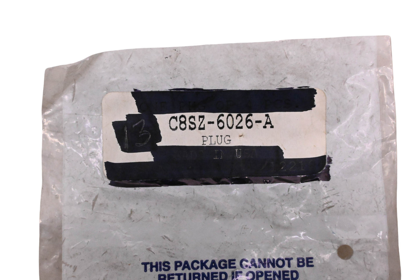New OEM Ford C8SZ-6026-A Plug NOS