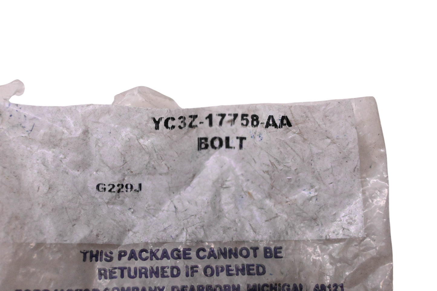 New OEM Ford YC3Z-17758-AA Self-Shearing Bolt NOS