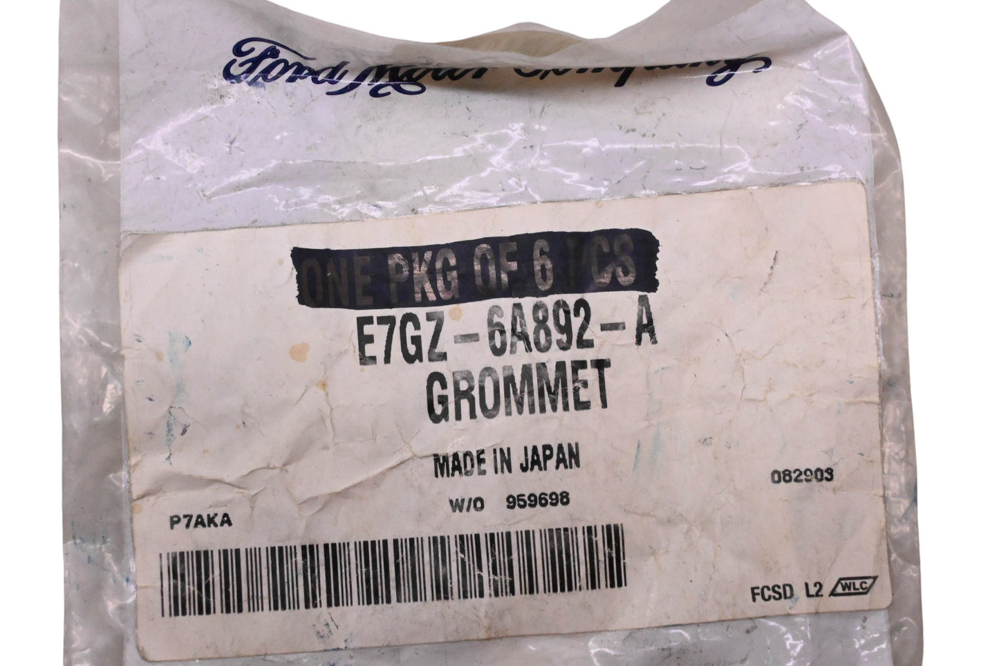 New OEM Ford E7GZ-6A892-A PCV Valve Grommet NOS