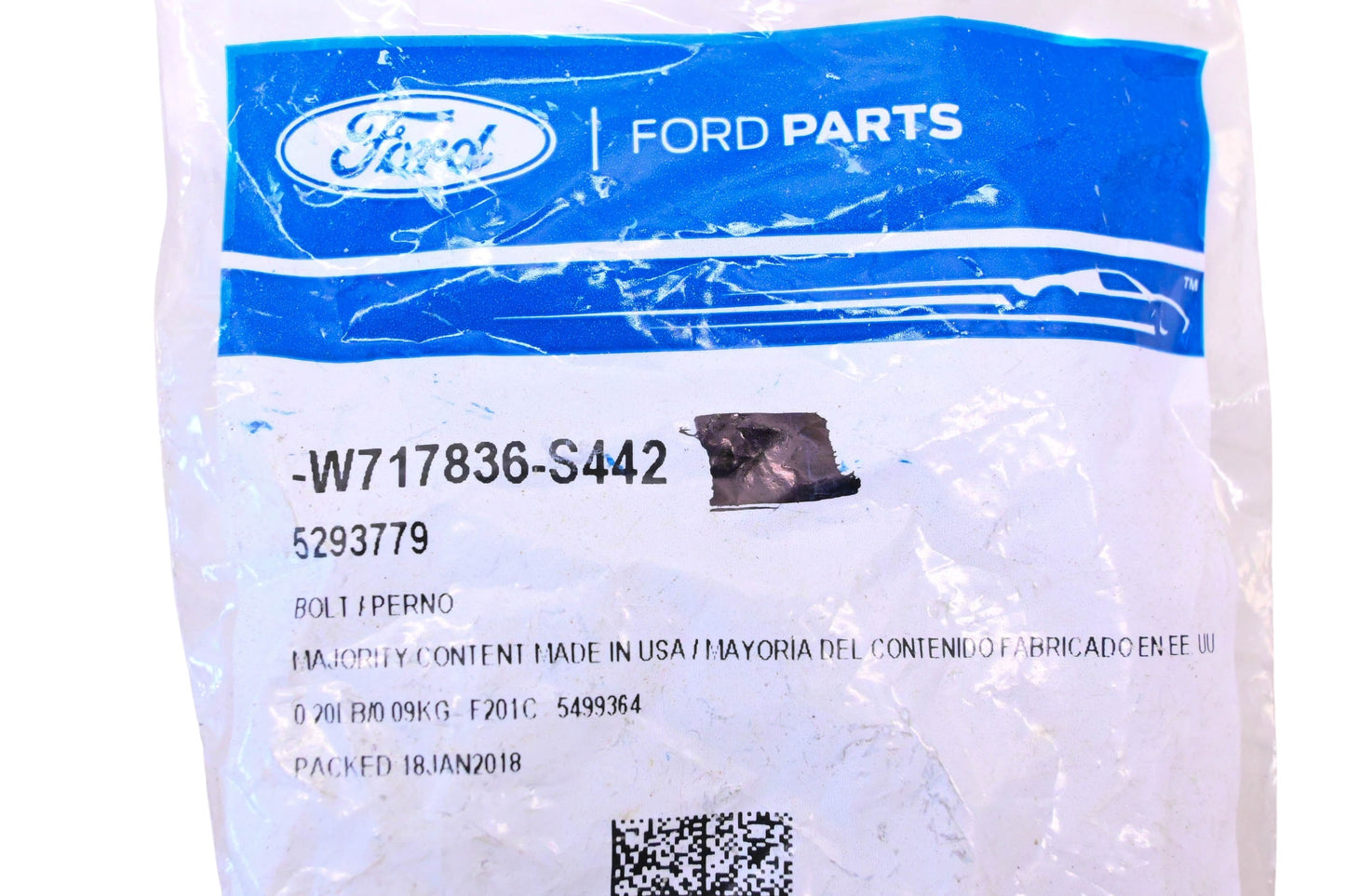 New OEM Ford W717836-S442 Left Side Hinge Bolts & Washers Qty 3 NOS