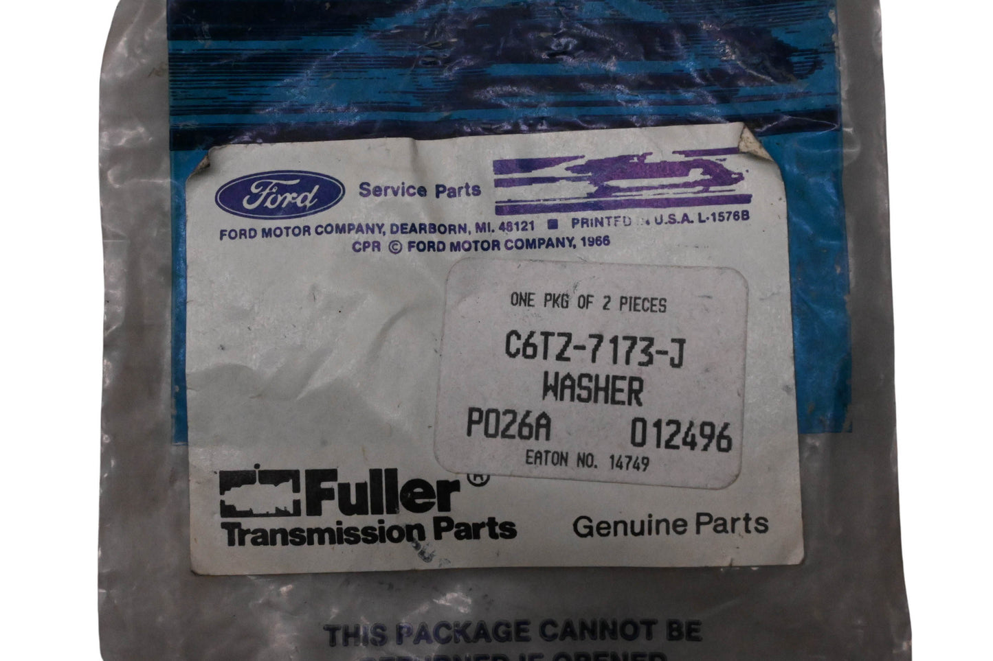 New OEM Ford C6TZ-7173-J Transmission Mainshaft Gears/Washers Qty 2 NOS