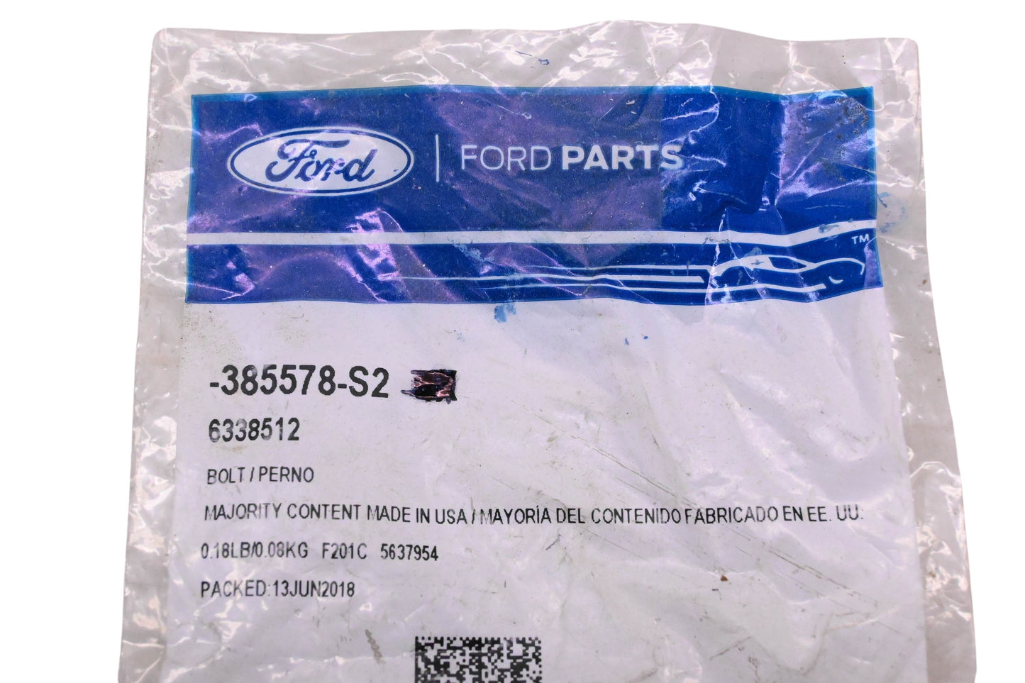 New OEM Ford 385578-S2 Bolt NOS