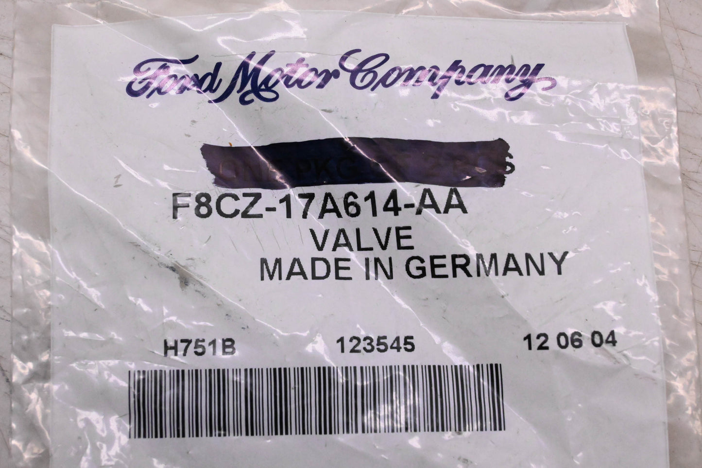 New OEM Ford F8CZ-17A614-AA Tube Assembly Valve NOS