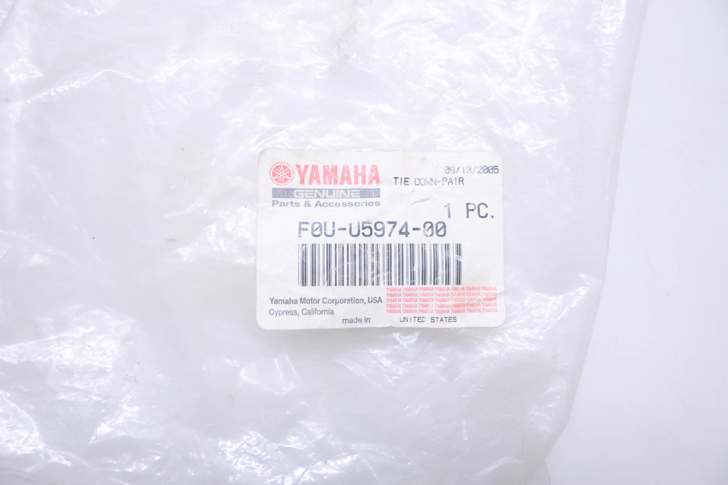 New OEM Yamaha F0U-U5974-00-00 Tie-Down Pair NOS