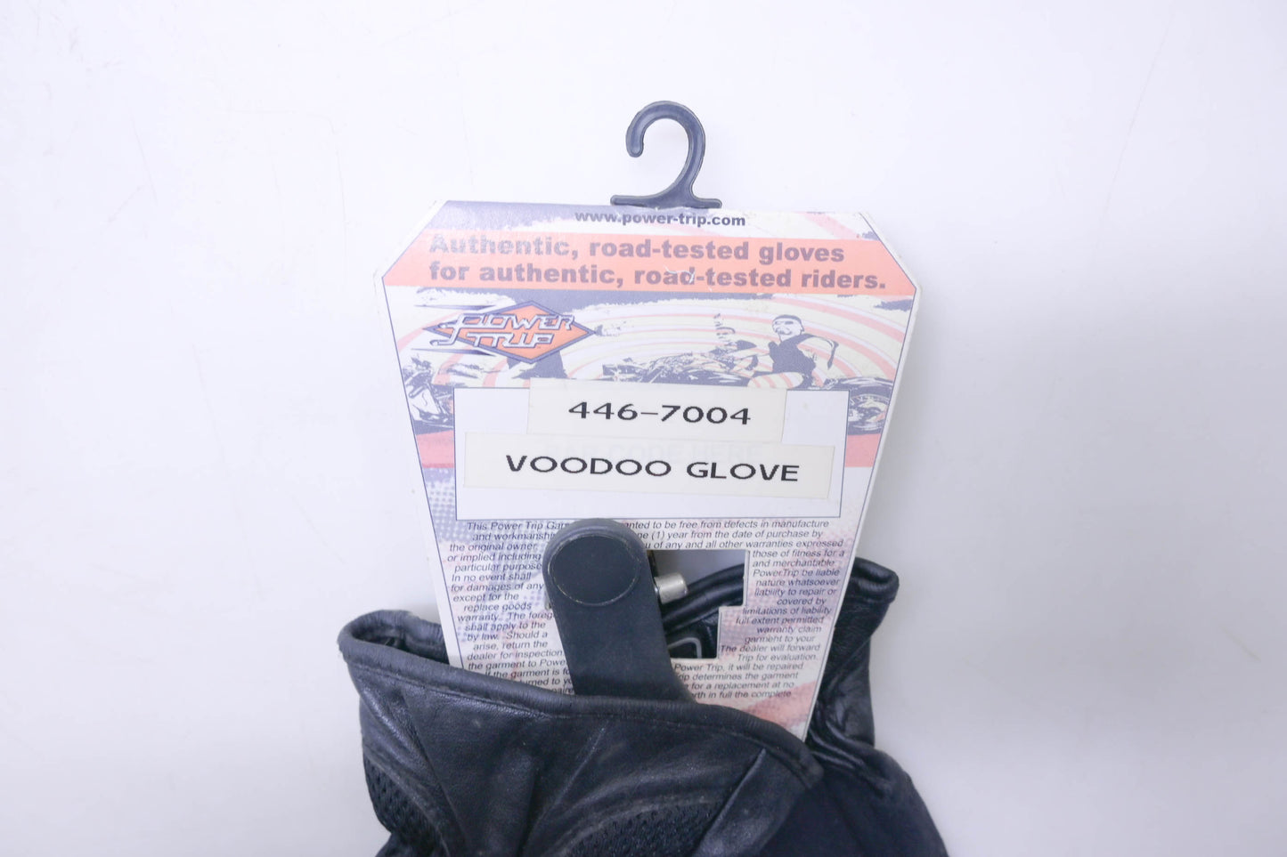 Powertrip BG002-11 Black VooDoo Riding Gloves Ladies Large NOS