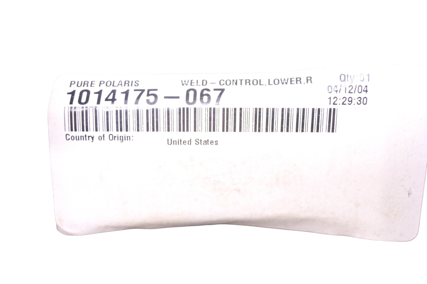 New OEM Polaris 1014175-067 Rear Right Lower Arm NOS