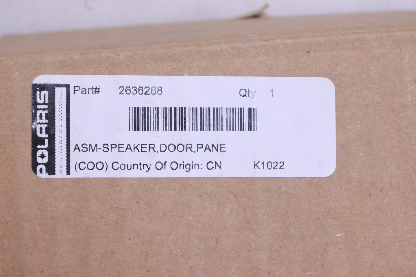 New OEM Polaris 2636268 Left Panel Speaker NOS