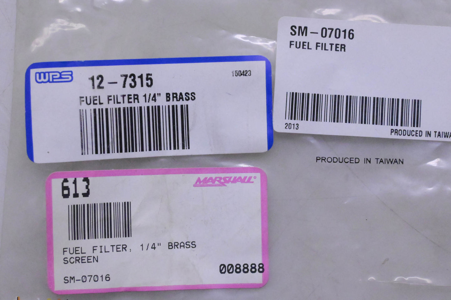 SPI SM-07016, 12-7315 Fuel Filter 1/4" Brass NOS