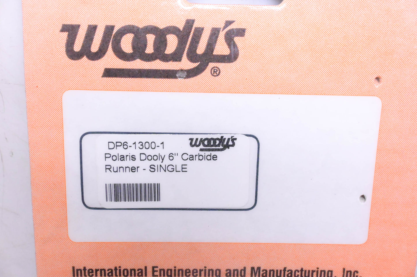 Woody's DP6-1300-1 Dooley 6" Carbide Runner NOS