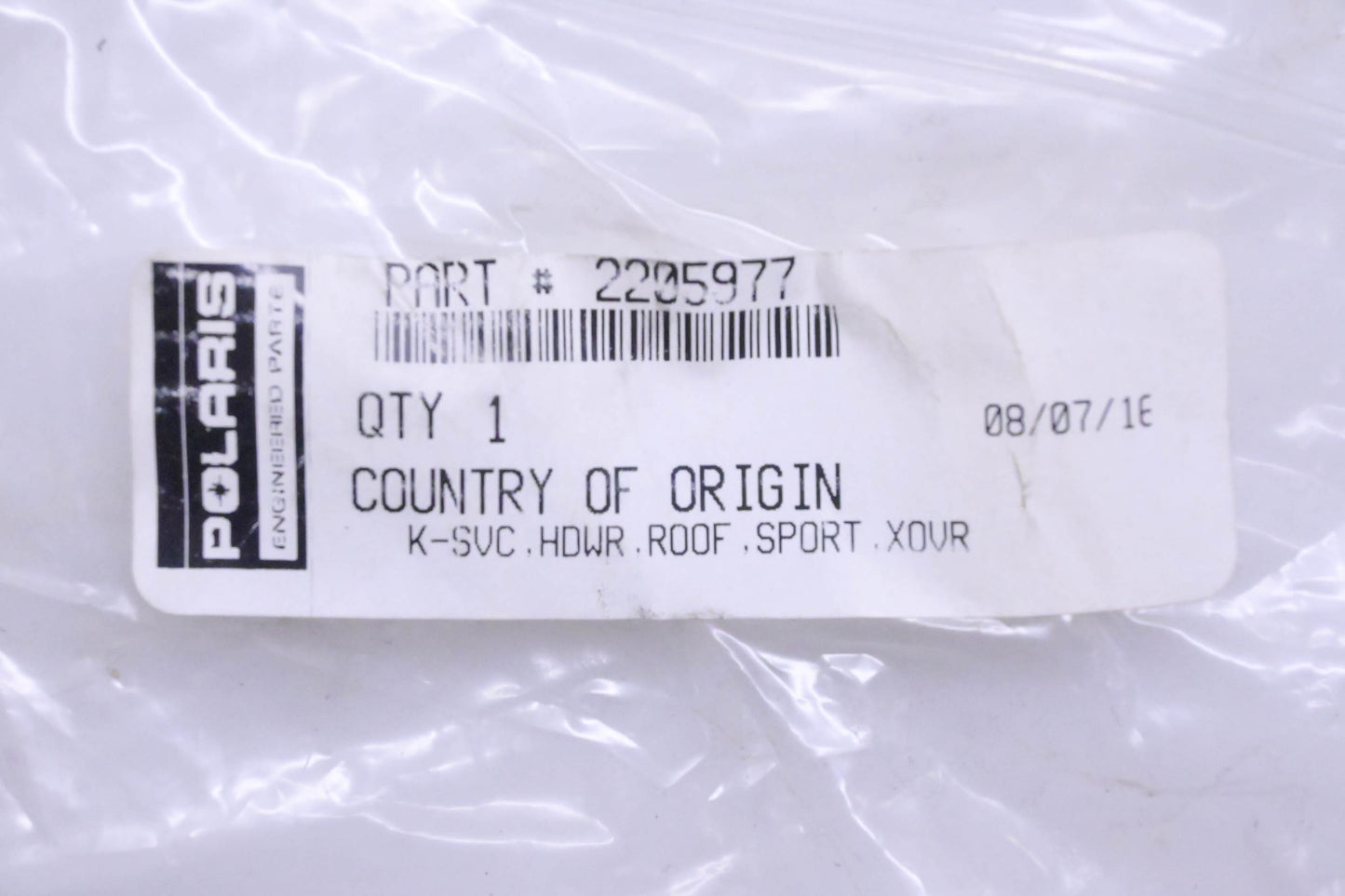 OEM Polaris 2205977 Sport Roof Hardware
