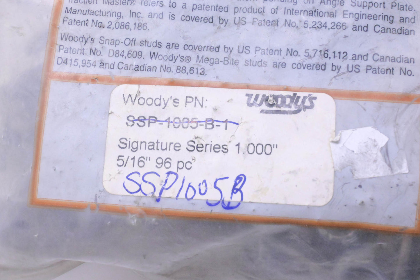 Woody's SSP-1005-B Signature Series Stainless Steel Studs 1.00" Qty 96 NOS