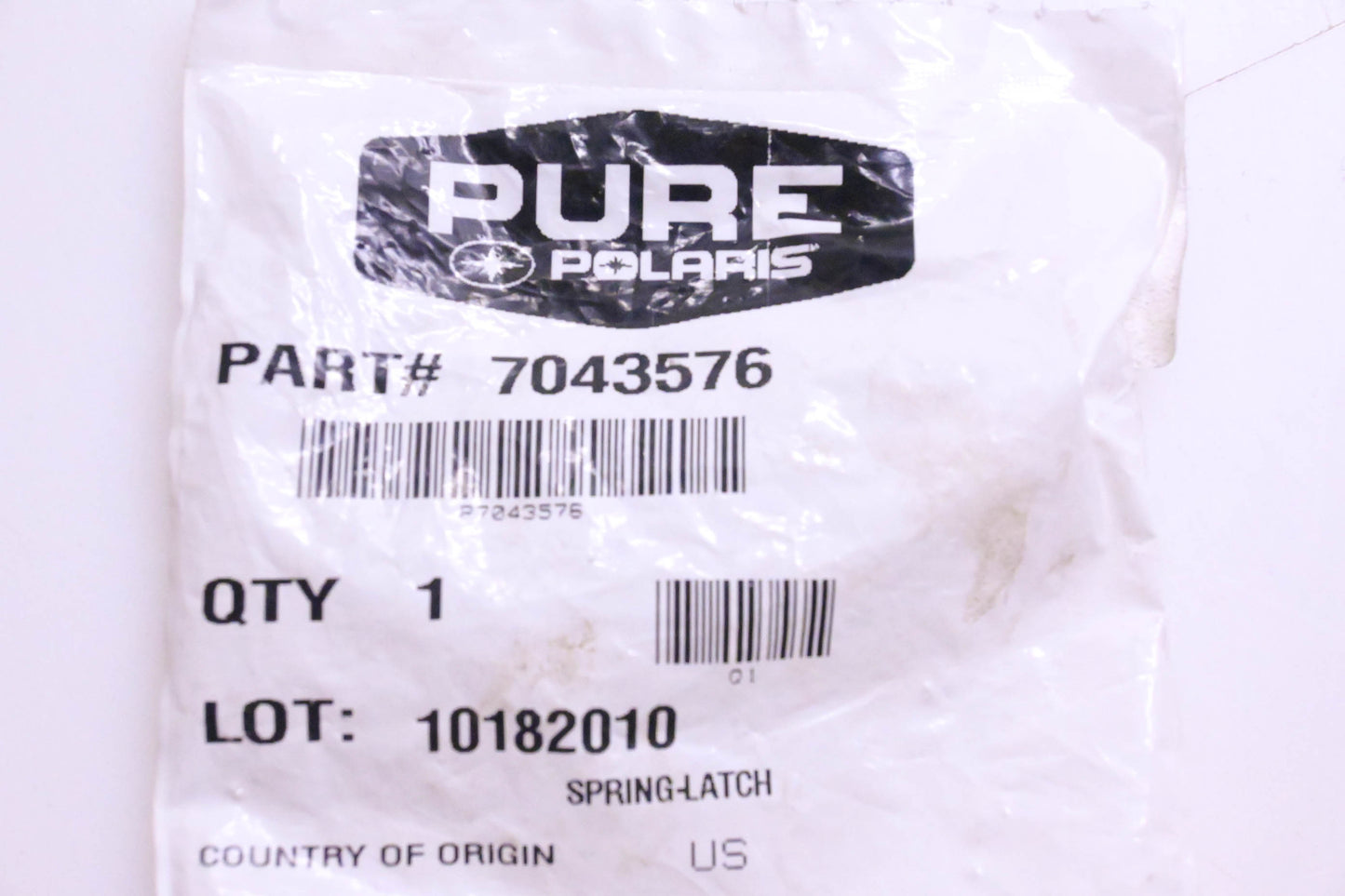 Polaris 7043576 Latch Spring NOS